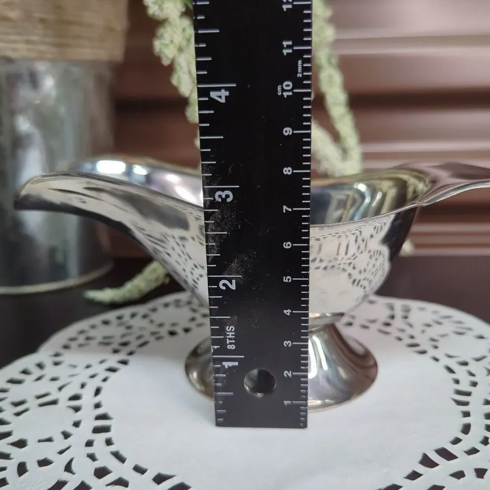 Stainless Steel 18/8 Silver Gravy Boat AS‎